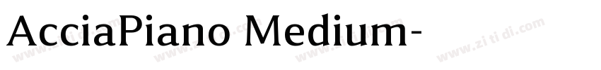 AcciaPiano Medium字体转换